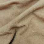 Maglia in modal e cashmere ultralight - maniche lunghe girocollo toffee dettaglio