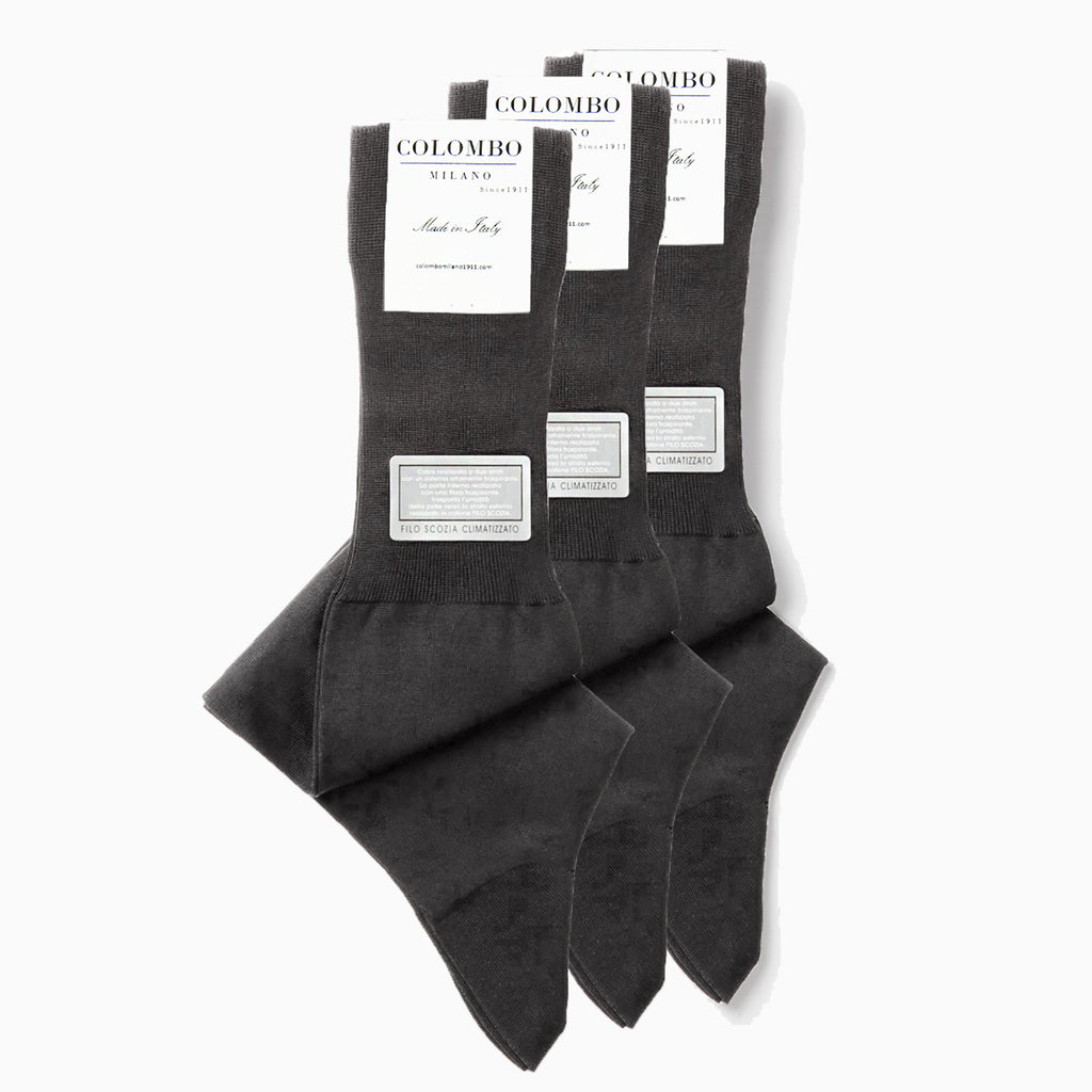 PACK 3 paia Calze lunghe fresh&dry piedi asciutti antracite