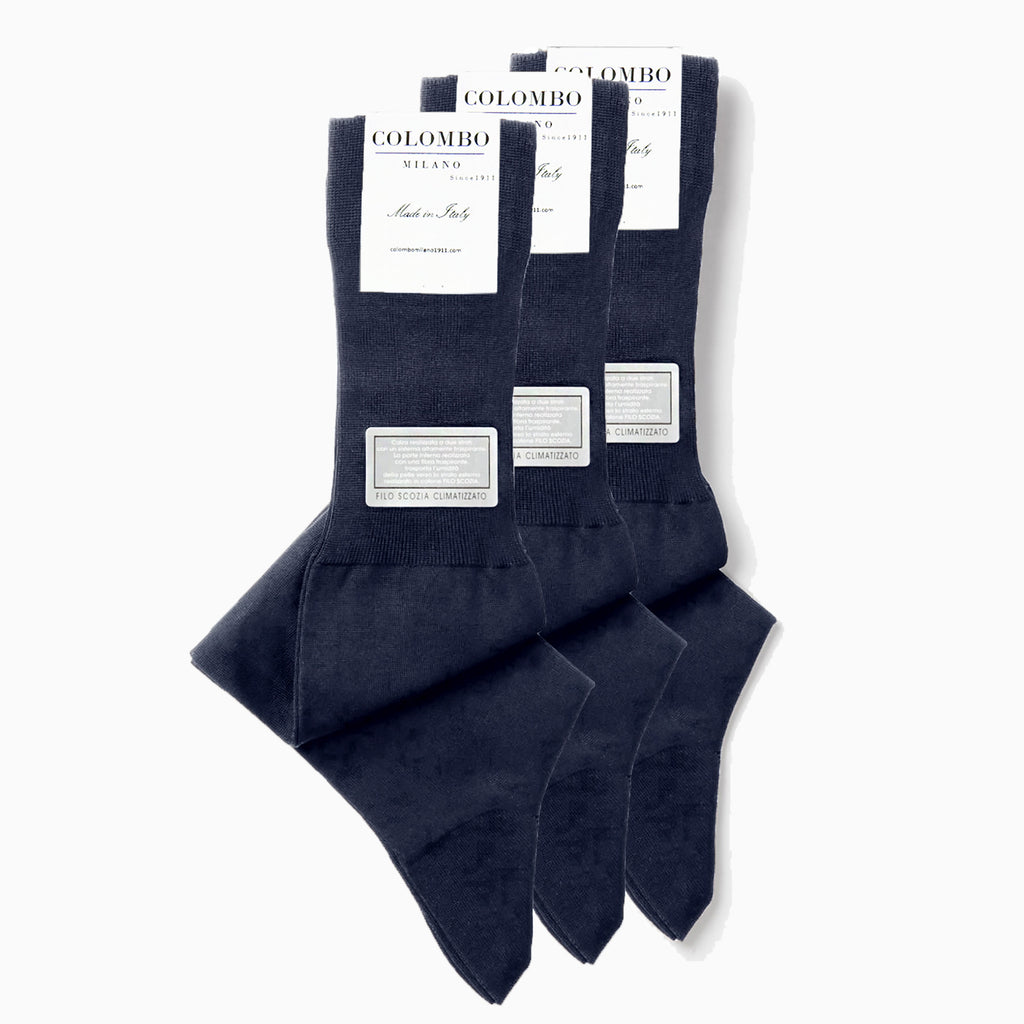 PACK 3 paia Calze lunghe fresh&dry piedi asciutti blu