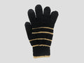 Nero/oro - guanti donna magici - guanti elasticizzati touchscreen con lurex
