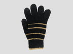 Nero/oro - guanti donna magici - guanti elasticizzati touchscreen con lurex