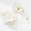 Set bambina panna a trecce con interno peloso - 9/24 mesi