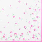 Variante rosa - Grazia - fazzoletti di cotone da donna con stampa di margherite colorate