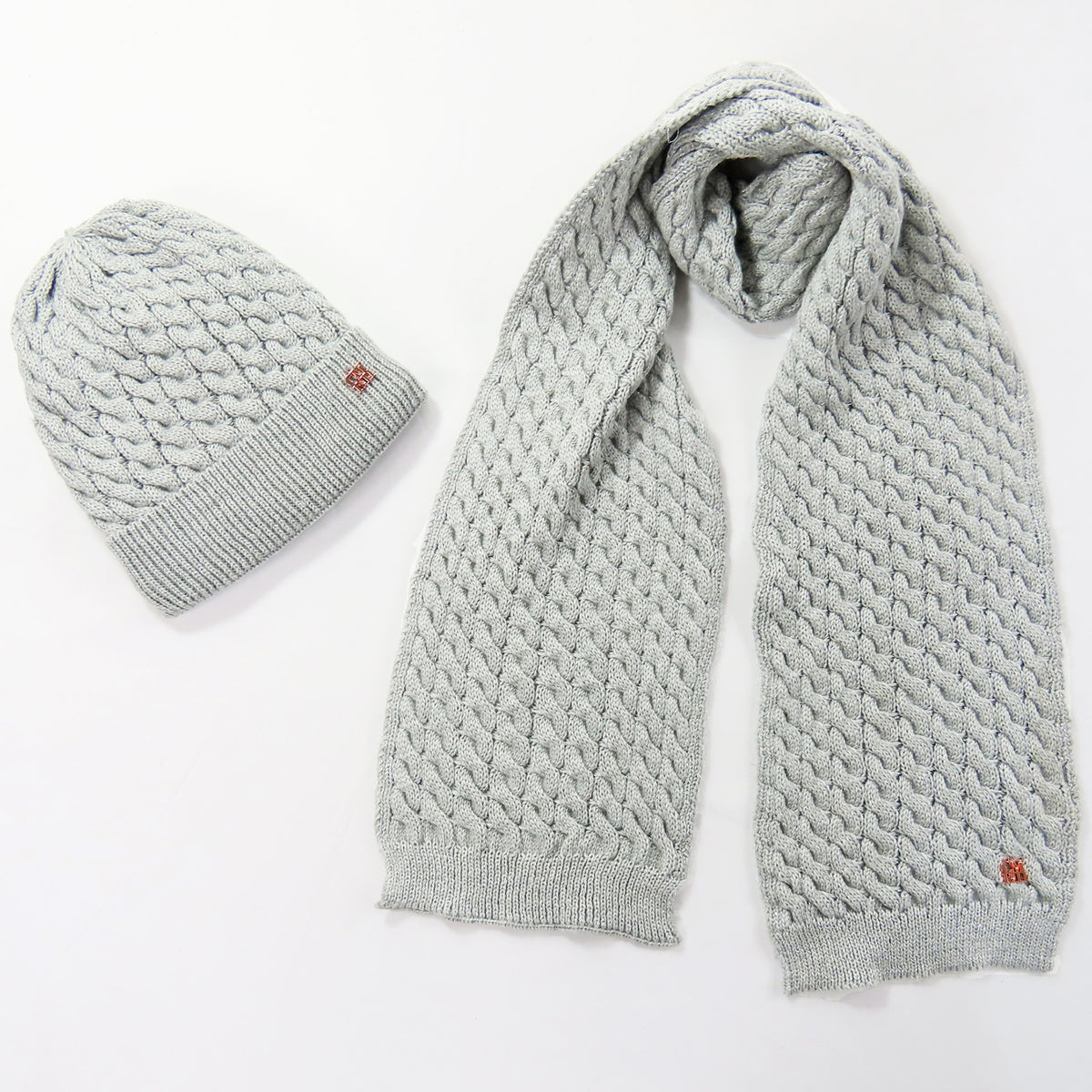 Set bambina a trecce con lurex e interno in pile peloso - 3/7a