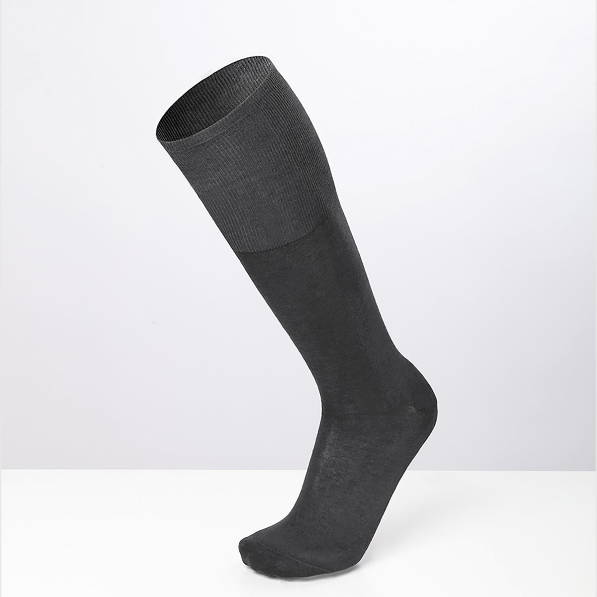 Calze lunghe Warm cotton - cotone climatizzato - Colombo Milano 1911 - antracite indossate