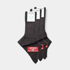 Pack 3 paia Calze lunghe caldo cotone antracite