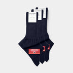 Pack 3 paia Calze lunghe caldo cotone blu