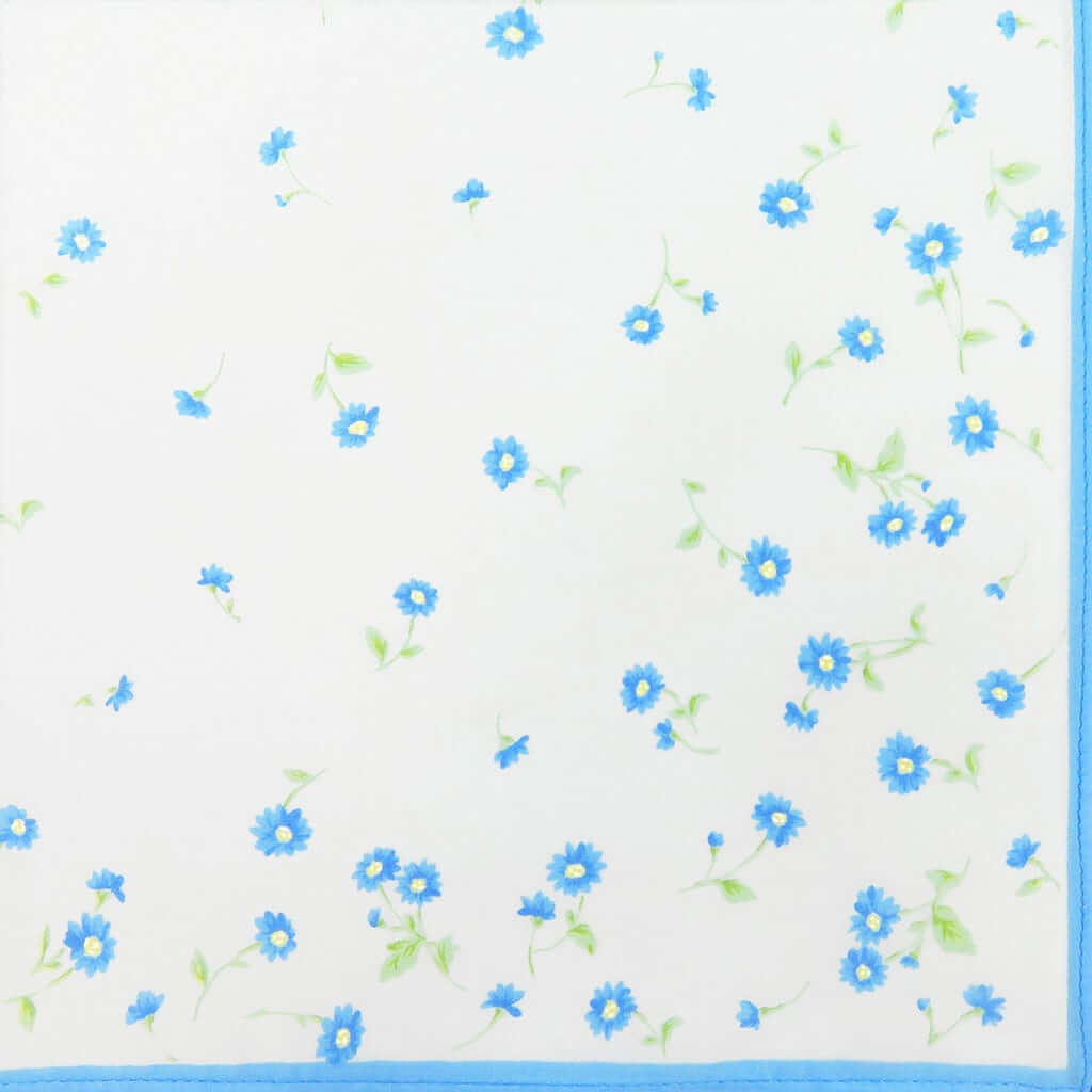 Variante cielo - Grazia - fazzoletti di cotone da donna con stampa di margherite colorate