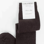Calze da donna lunghe in caldo Cashmere - cioccolato dettaglio