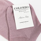 Calze rosa polvere da donna corte taglio vivo