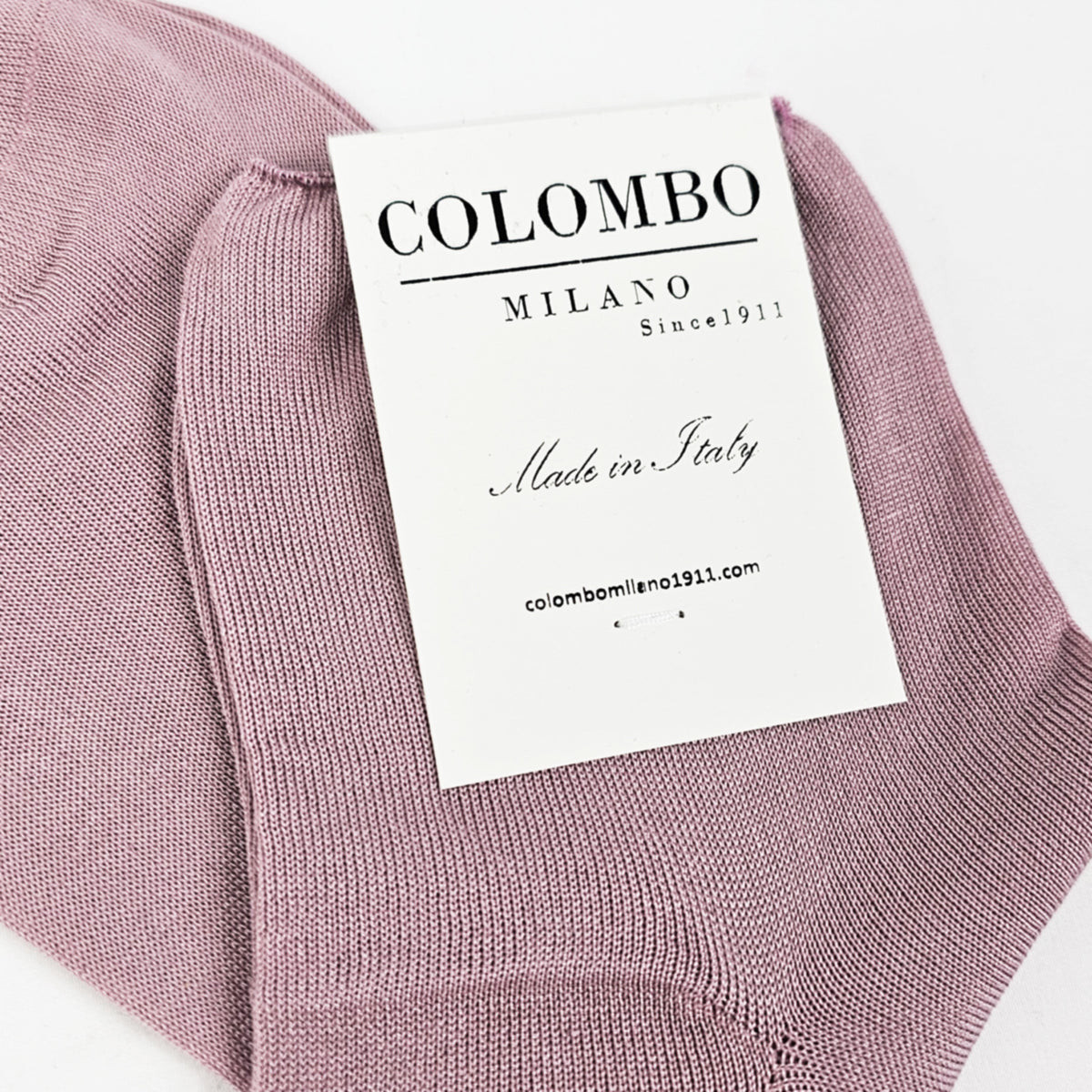 Calze rosa polvere da donna corte taglio vivo