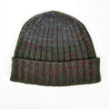 Cappello in cashmere a coste melange multi-color- Made in Italy