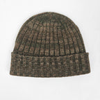 Cappello in cashmere melange fango - Made in Italy