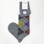 Calze lunghe in Cashmere a rombi - ass.B