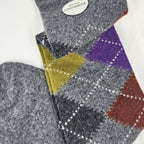 Calze lunghe in Cashmere a rombi - ass.B