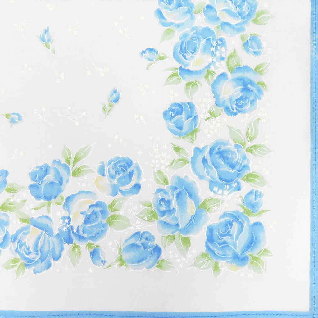 Variante cielo - Grazia - fazzoletti di cotone da donna con stampa di rose pastello