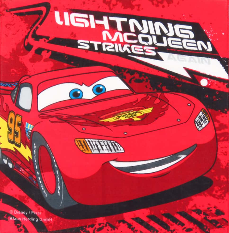 Rosso - Cars - fazzoletto di cotone Disney con Saetta Mcqueen