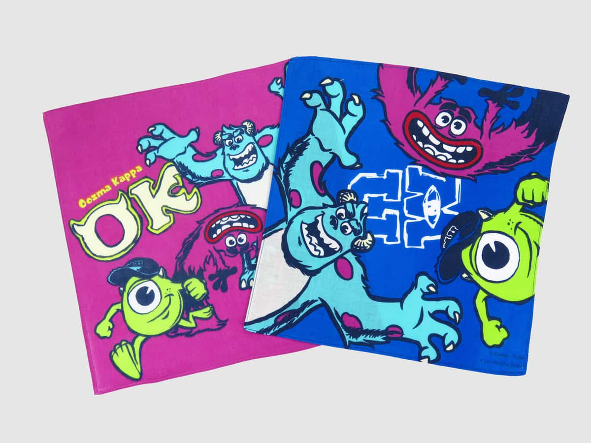 Varianti - Monsters - fazzoletti di cotone Disney con James e Mike