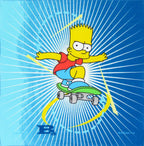 Fazzoletto fronte - Simpson - fazzoletto di cotone con Bart