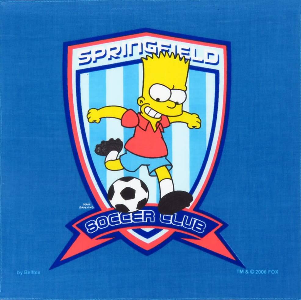 Fazzoletto springfield - Simpson - fazzoletto di cotone con Bart