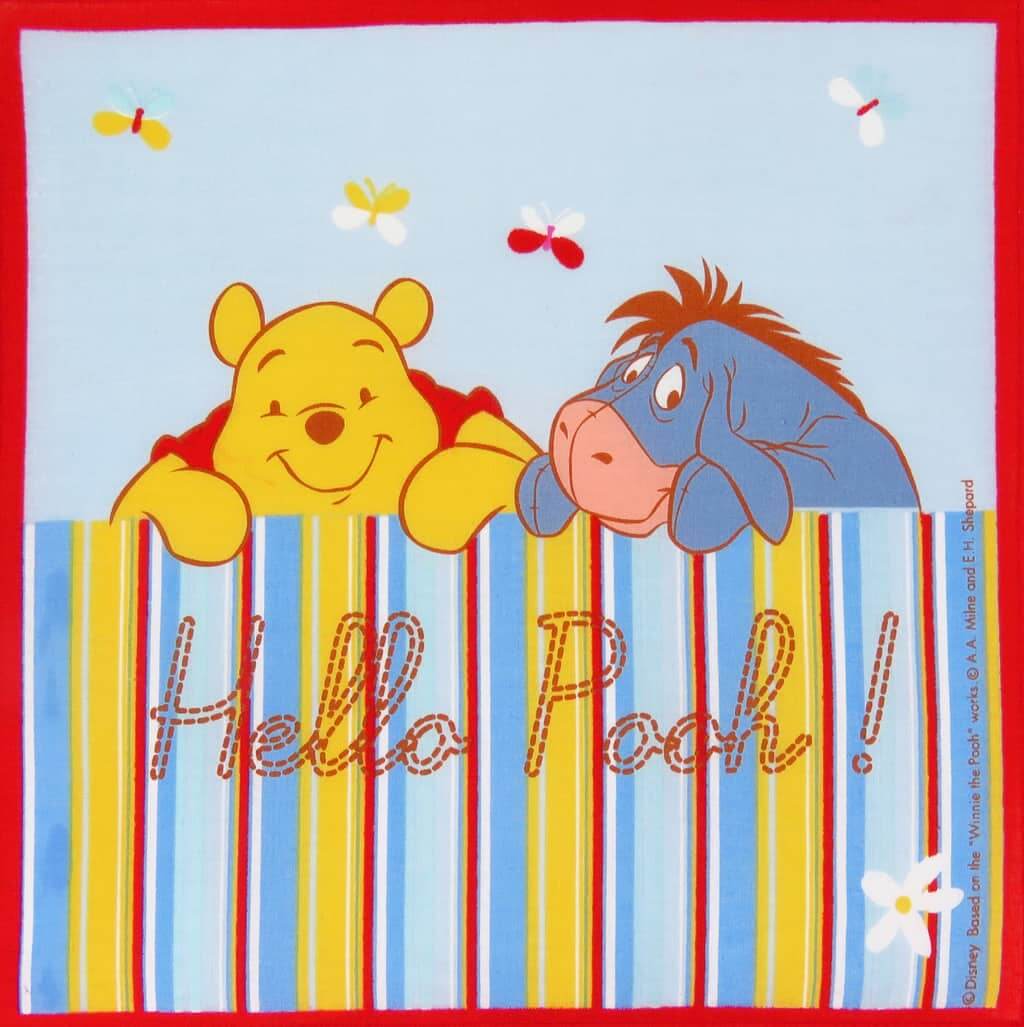 Winnie The Pooh e Ih Oh - fazzoletto di cotone Disney per bimbi