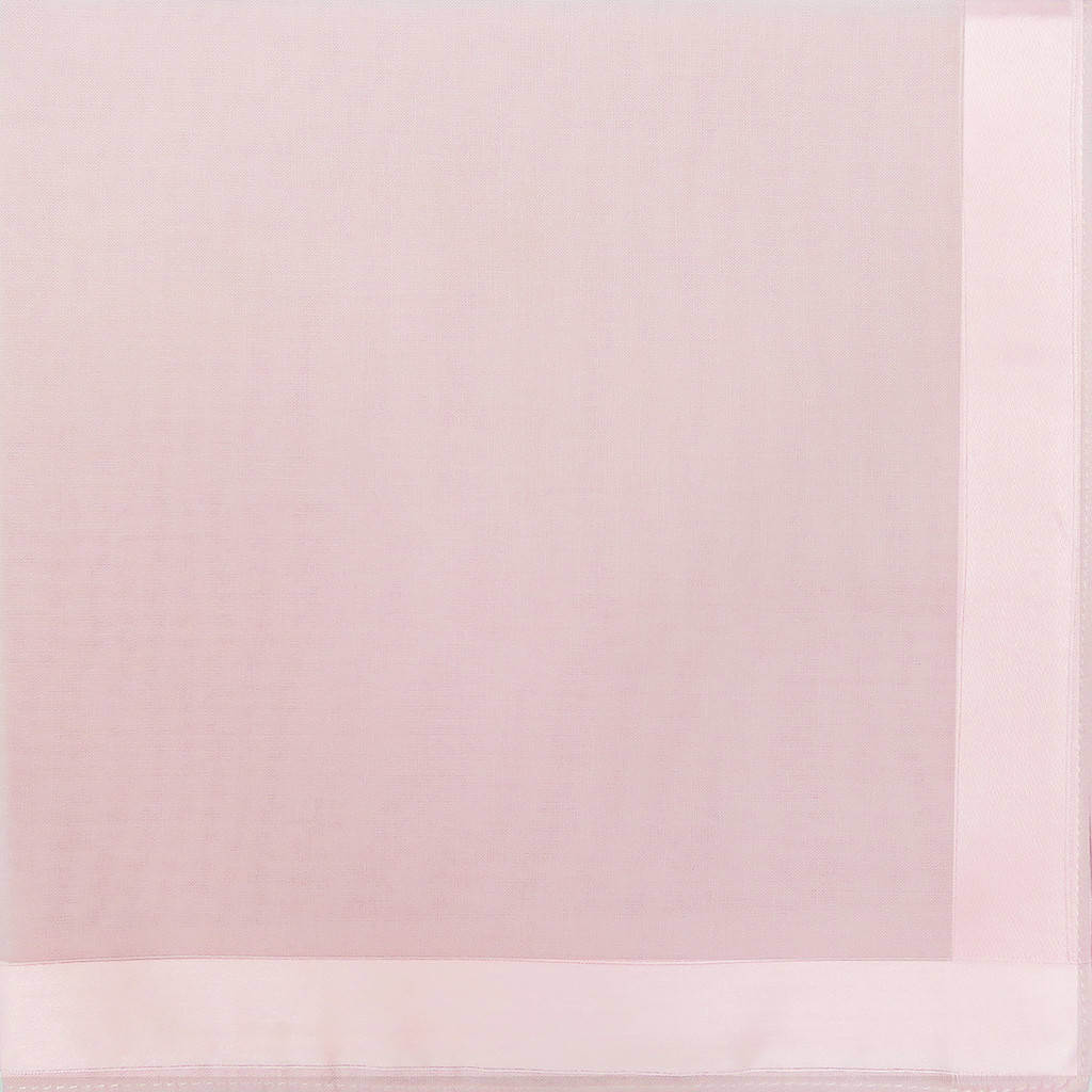 Variante rosa - Perla - fazzoletti di cotone tinta unita color pastello con righe di raso