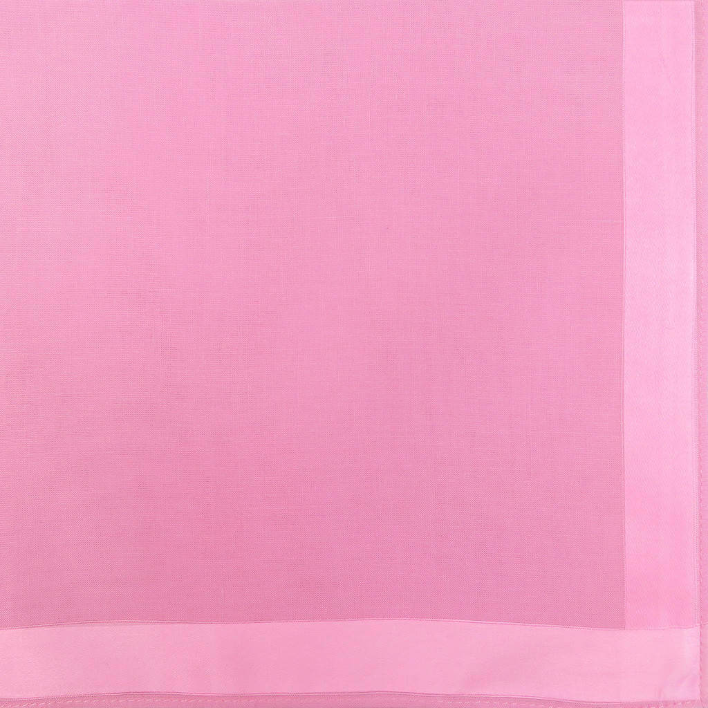 Variante fucsia - Perla - fazzoletto di cotone tinta unita color pastello con righe di raso