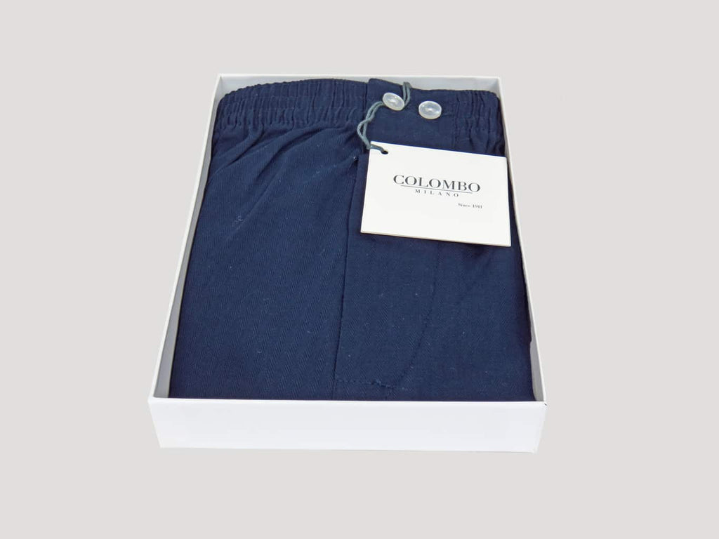 Scatola aperta Kent - Boxer da uomo in cotone blu