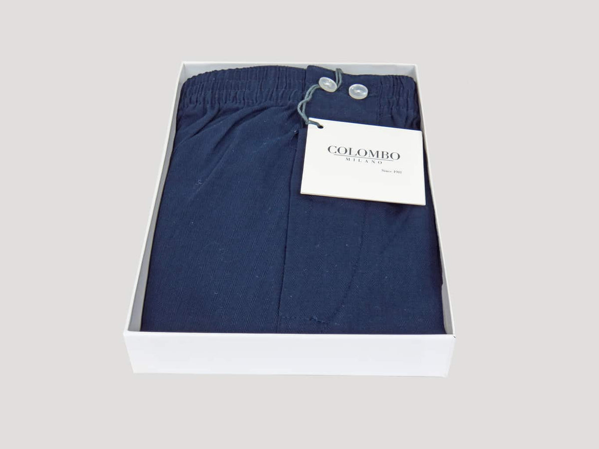 Scatola aperta Kent - Boxer da uomo in cotone blu