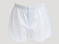 Kent - Boxer da uomo in cotone bianchi a quadretti blu