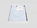 Scatola aperta Kent - Boxer da uomo in cotone bianchi a quadretti blu