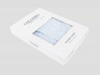 Scatola Kent - Boxer da uomo in cotone bianchi a quadretti blu