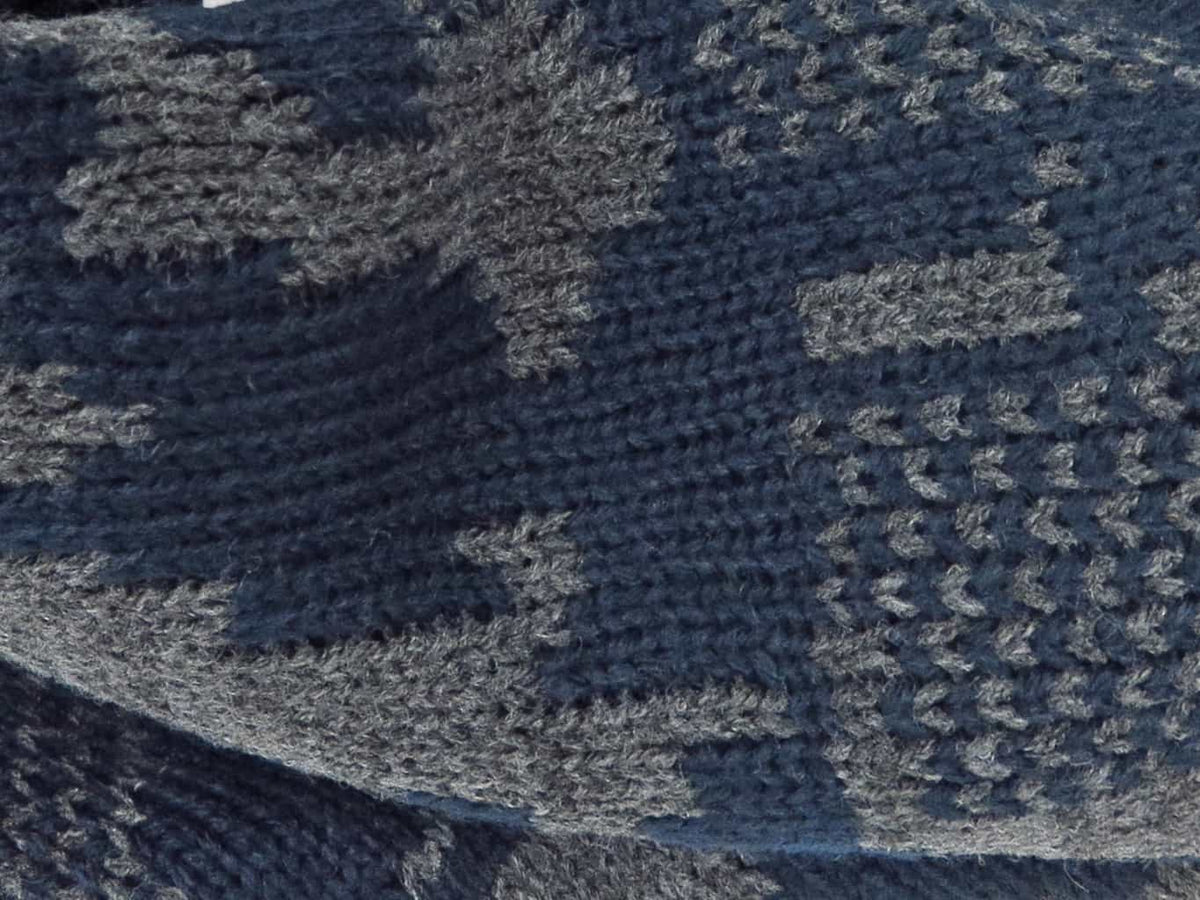 dettaglio - sciarpa ad anello da uomo jacquard mimetico