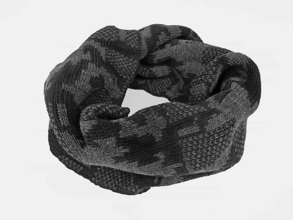 nera - sciarpa ad anello da uomo jacquard mimetico
