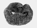 nero- sciarpa da uomo finissaggio mohair