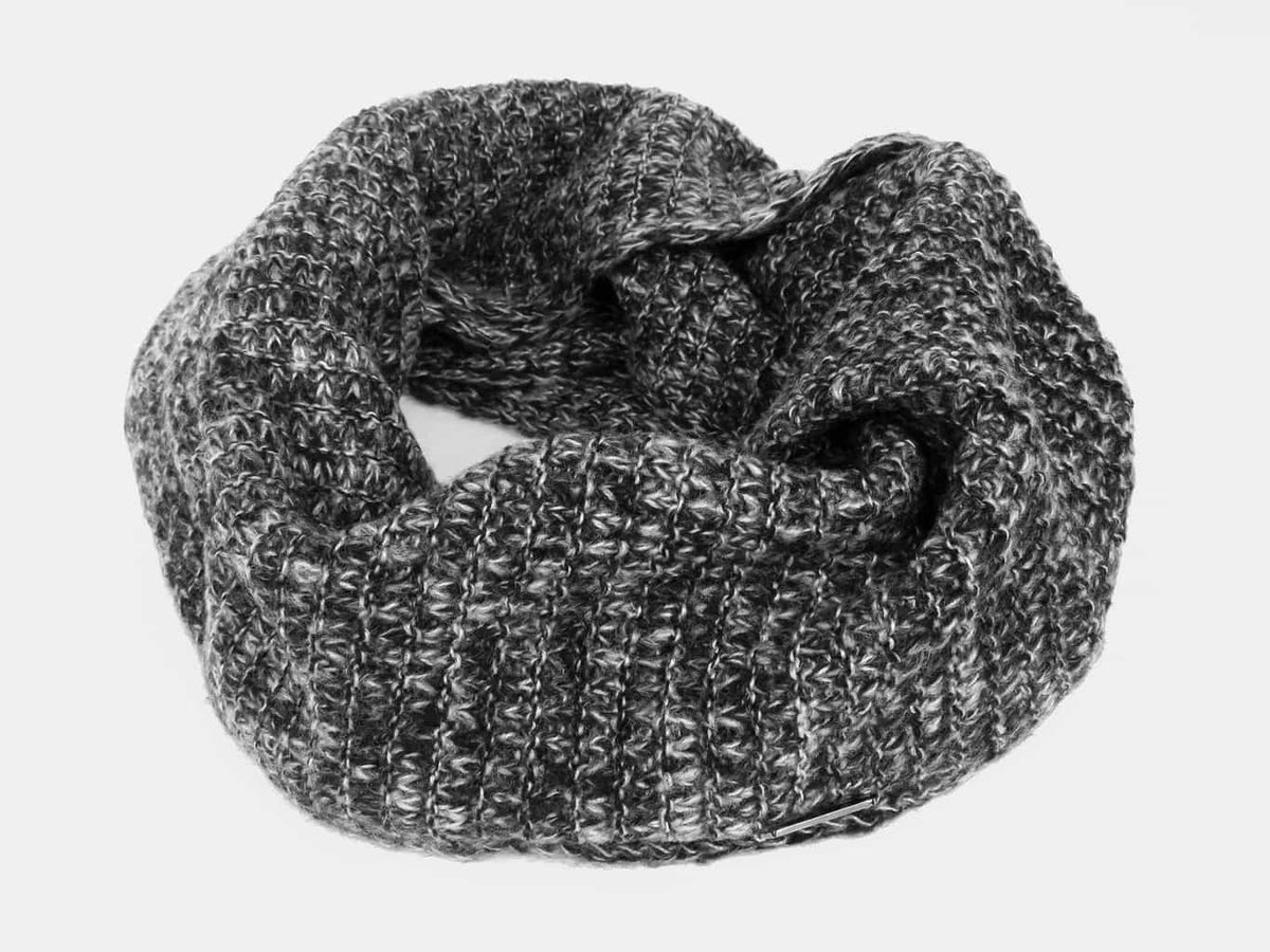 nero- sciarpa da uomo finissaggio mohair