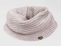 cipria - sciarpa ad anello finissaggio mohair colori delicati