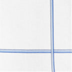Cervinia rigato- fazzoletti con righe sfumate blu