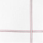 Cervinia rigato- fazzoletti con righe sfumate rosso