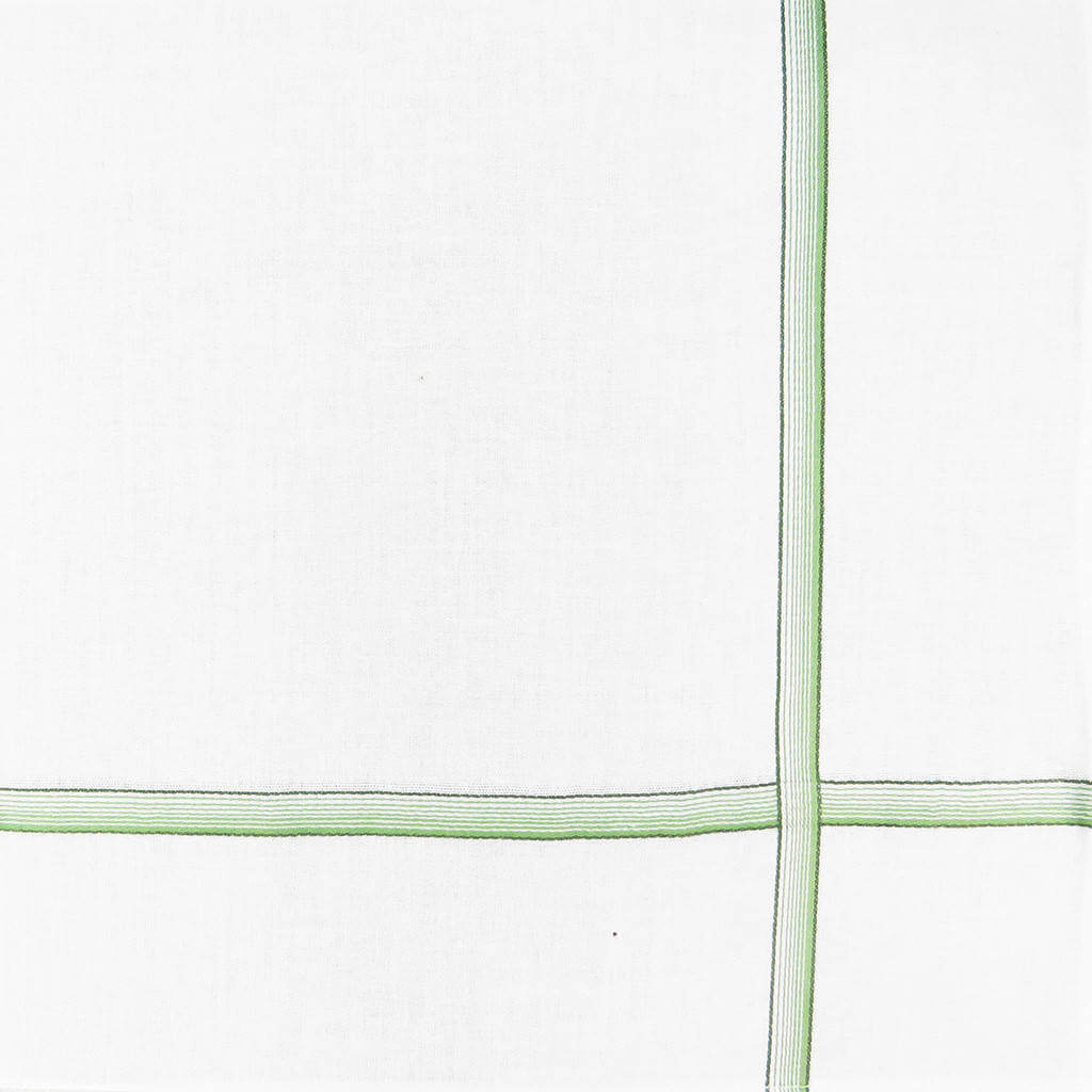 Cervinia rigato- fazzoletti con righe sfumate verde