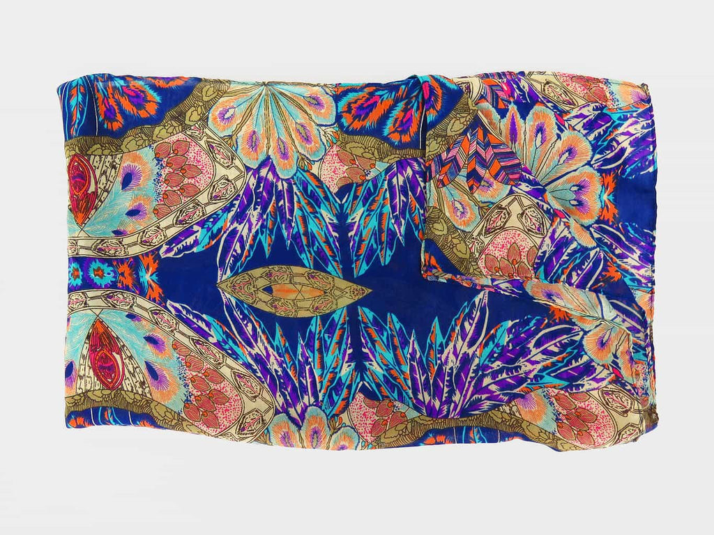 Sciarpa leggera etnica multicolor da donna