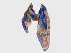 modello - Sciarpa leggera etnica multicolor da donna