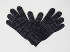 Nero- guanti magici con lurex argento