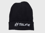 Selfie - morbido cappello nero unisex con scritta