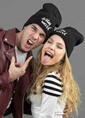 Modelli - morbido cappello nero unisex con scritta